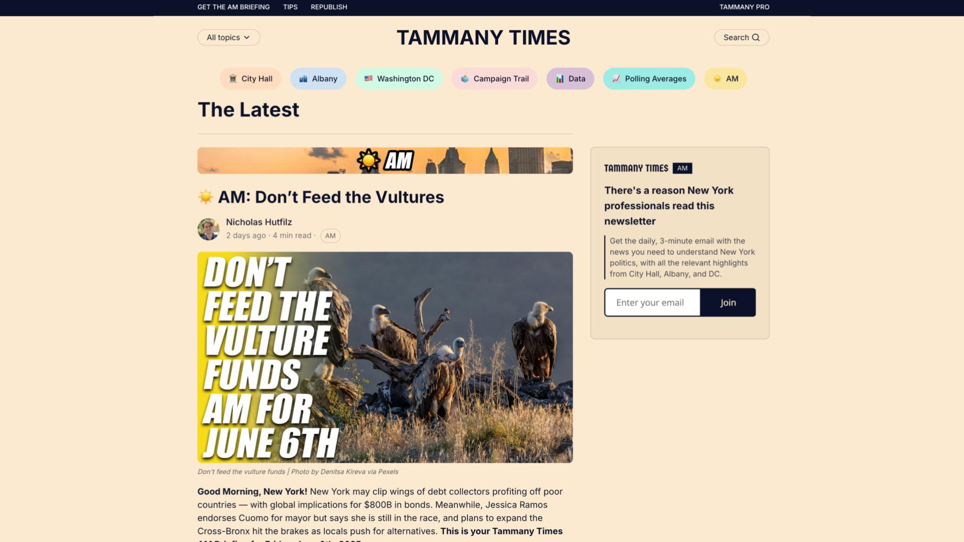 Tammany Times screenshot 1